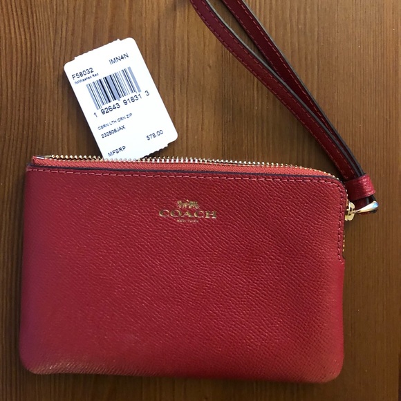 Small Coach Wristlet - Red - Picture 2 of 2